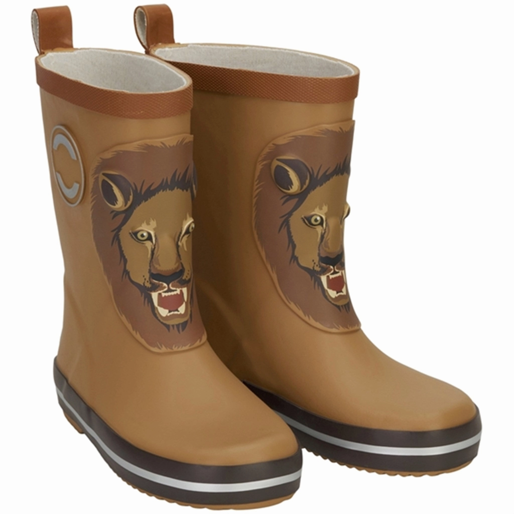 Flexible Frame Daily Walks Mikk-Line Rubber Boots 3D Lion Dijon