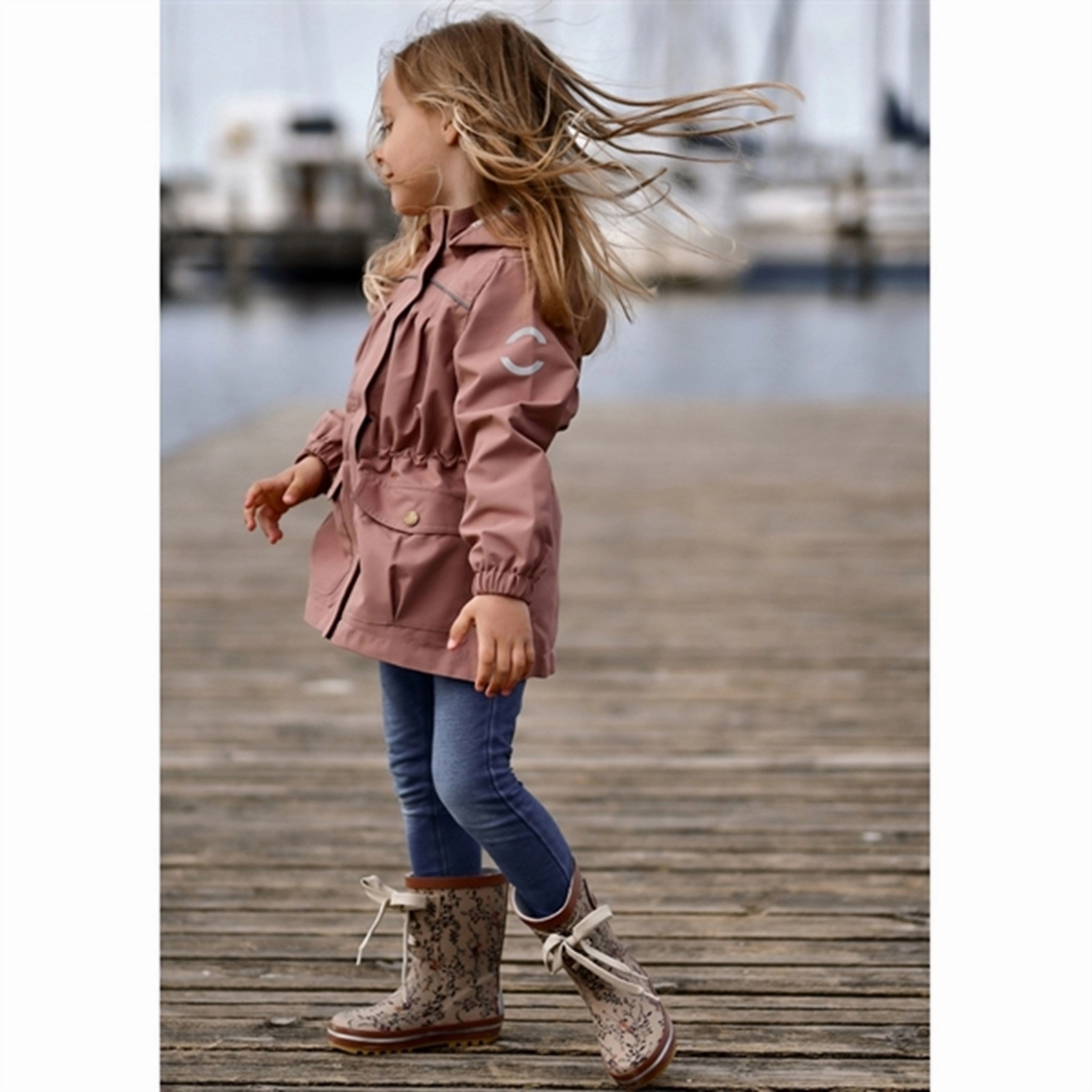 Rugged Built Daily Walks Mikk-Line Rubber Boots Print Nougat