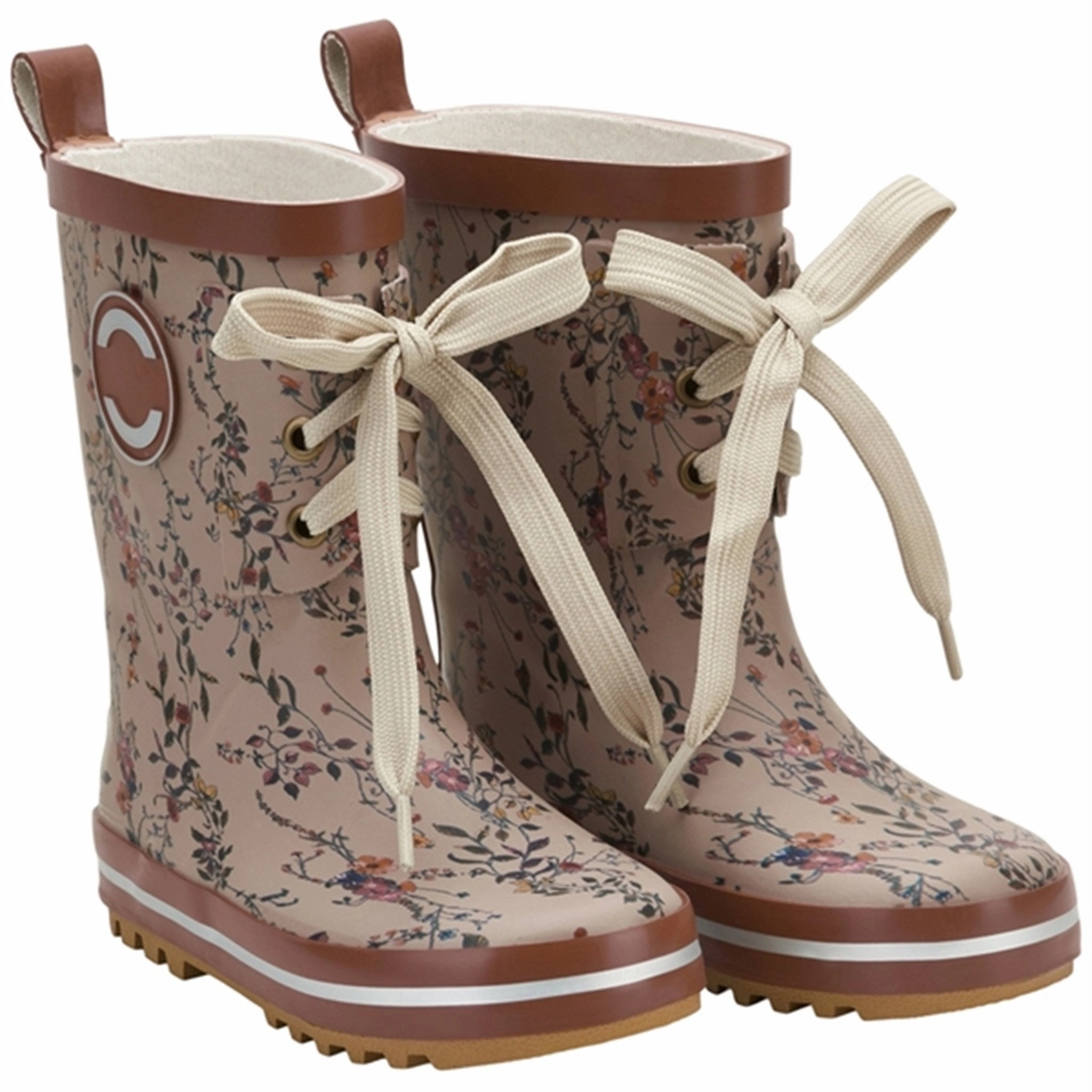 Simple Look Universal Style Mikk-Line Rubber Boots Print Nougat