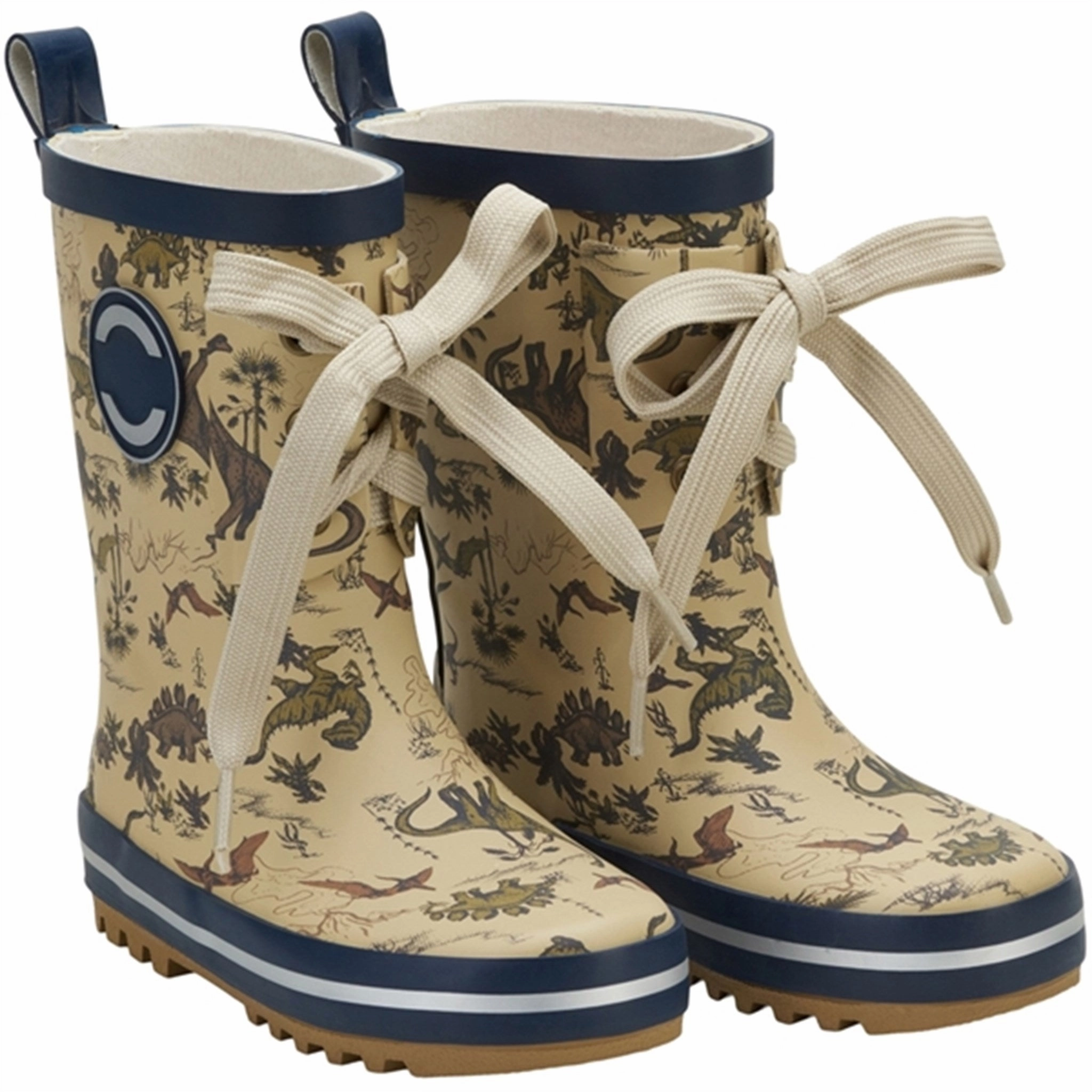 Mikk-Line Rubber Boots Print Olive Gray Fashion Comfort