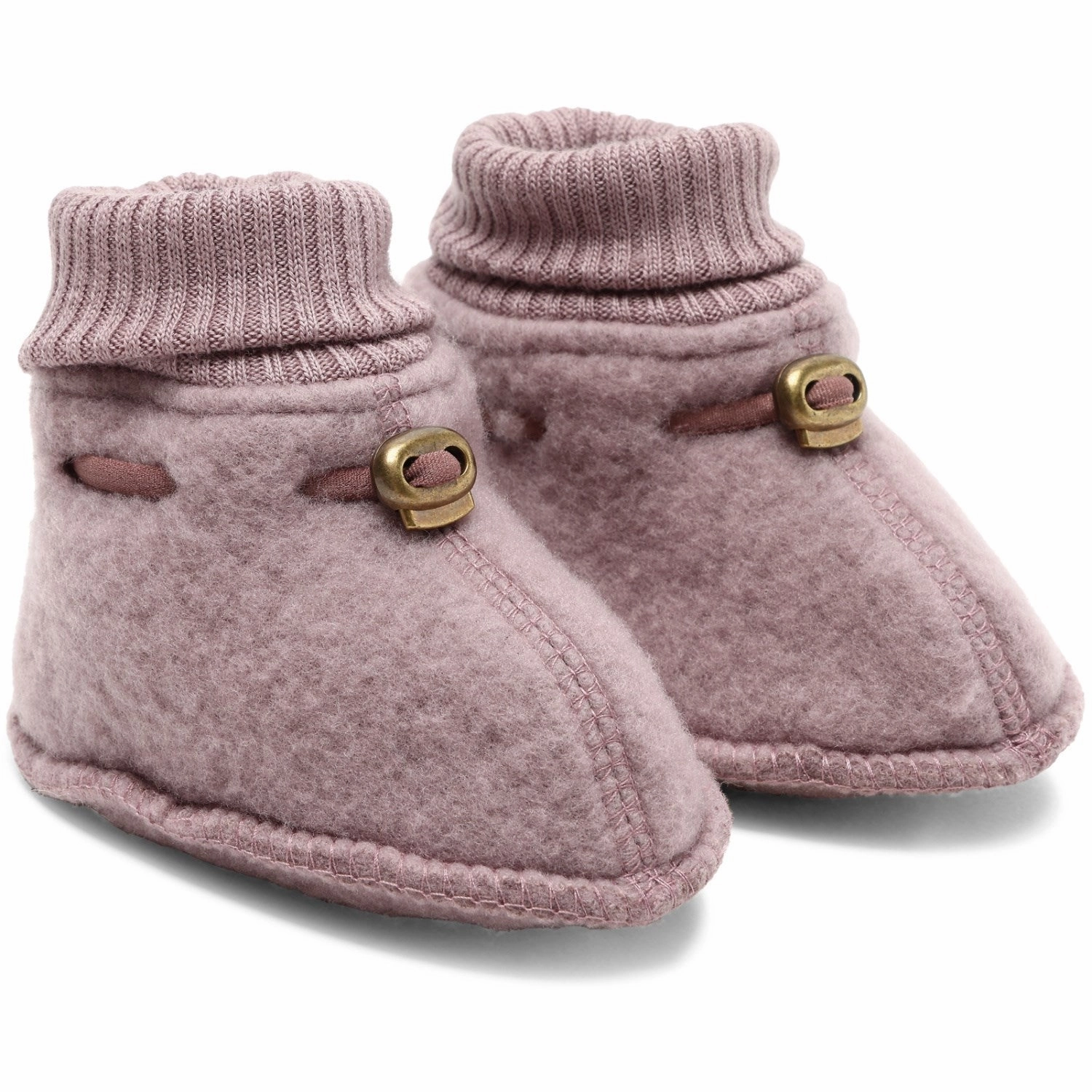 Mikk-Line Twilight Mauve Wool Footies Easy on off