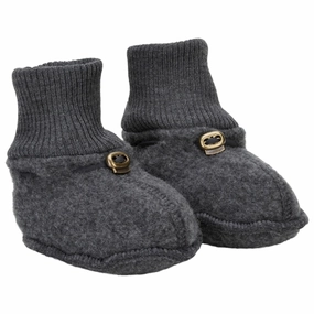 Mikk-Line Wool Footies Anthracite Melange All Purpose Cozy Slip