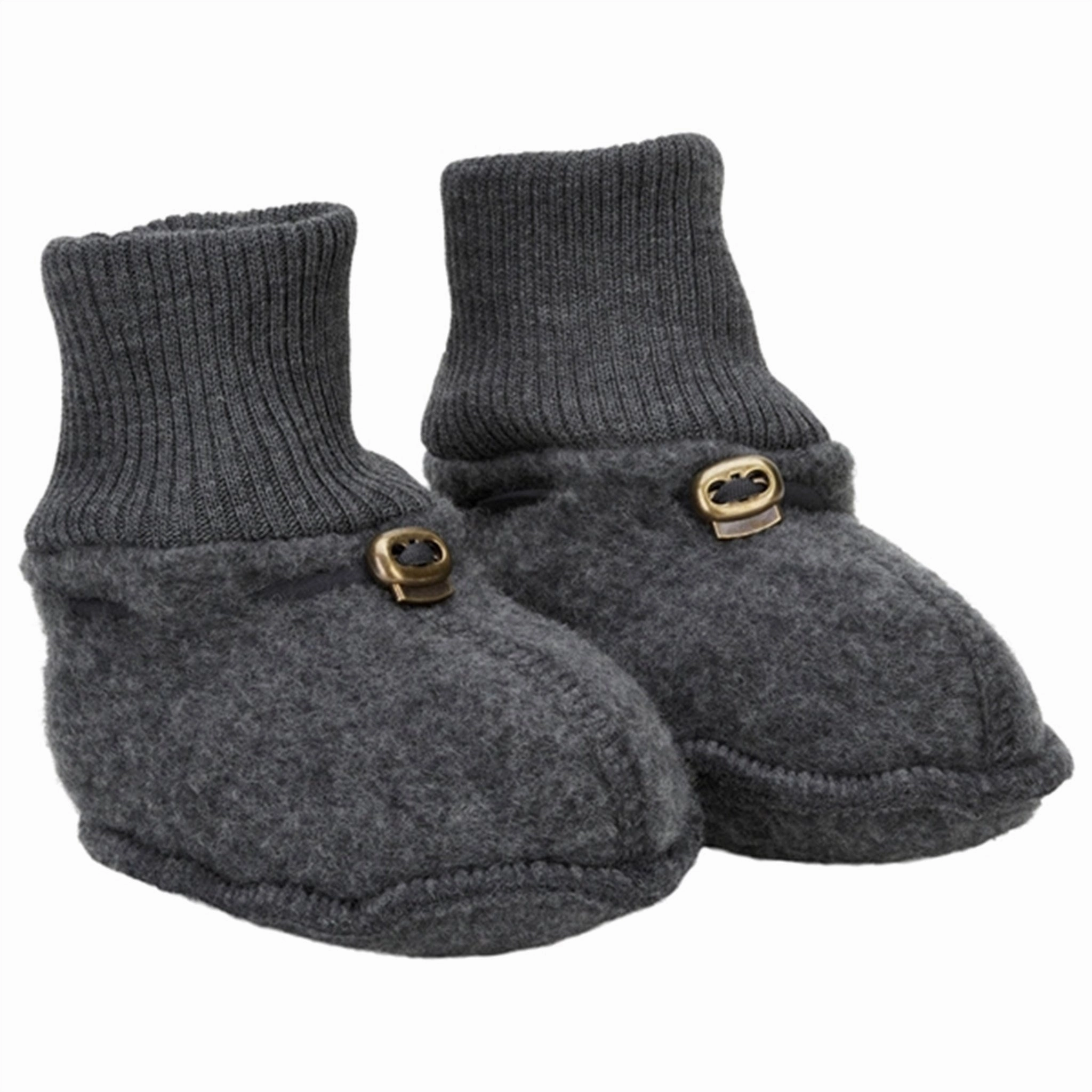 Mikk-Line Wool Footies Anthracite Melange All Purpose Cozy Slip