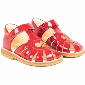 Angulus Hjerte Sandals Dark Red platform sandals Microfiber Lining System