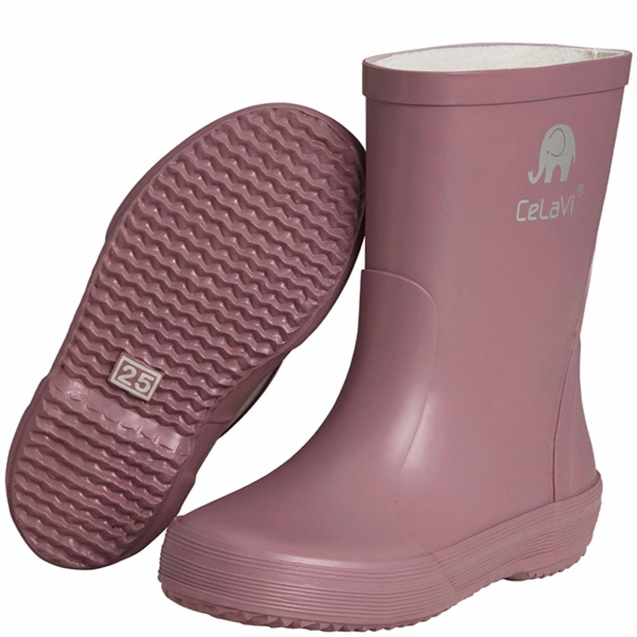 CeLaVi Basic Wellies Boot Rose Brown Classic Color waterproof construction