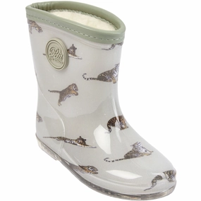 Metallic Buckle Sofie Schnoor Light Green Rubber Boot