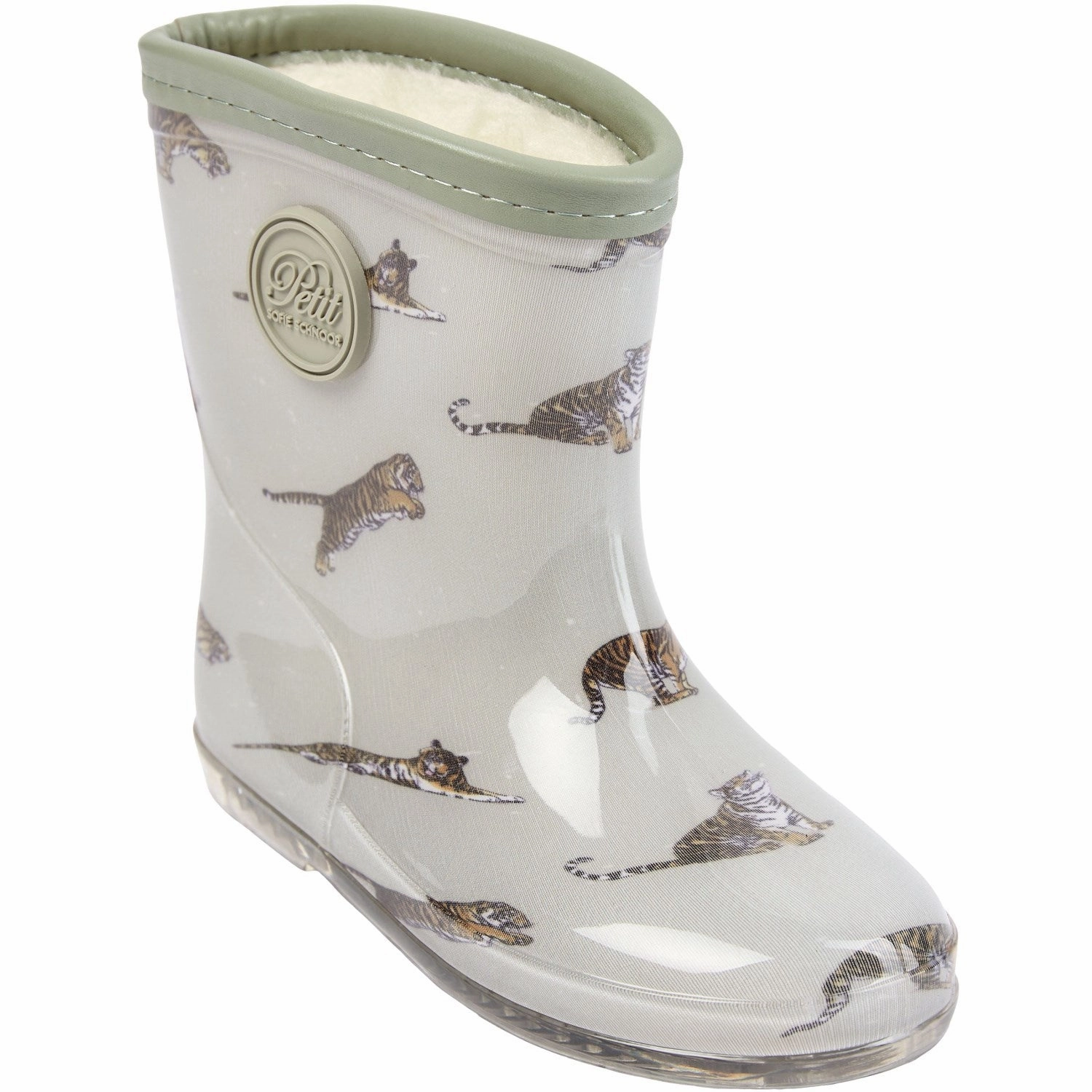 Metallic Buckle Sofie Schnoor Light Green Rubber Boot