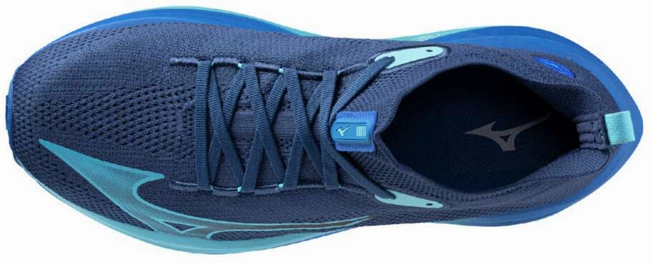 Lightweight Foam Construction Heat Sealed Seams Mizuno Neo Vista Mens Running Shoes - Blue