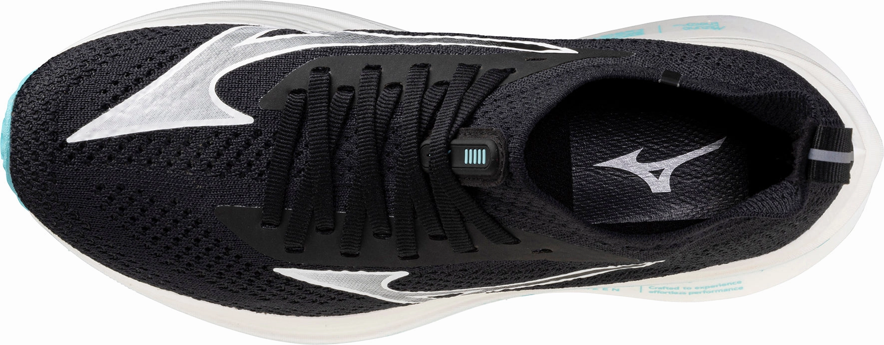 Mizuno Neo Zen Womens Running Shoes - Black Stretch Woven Collar Torsion Response System