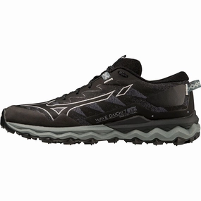 Mizuno Wave Daichi 7 GORE-TEX Womens Trail Running Shoes - Black multi - surface outsole shoes Reinforced Soles