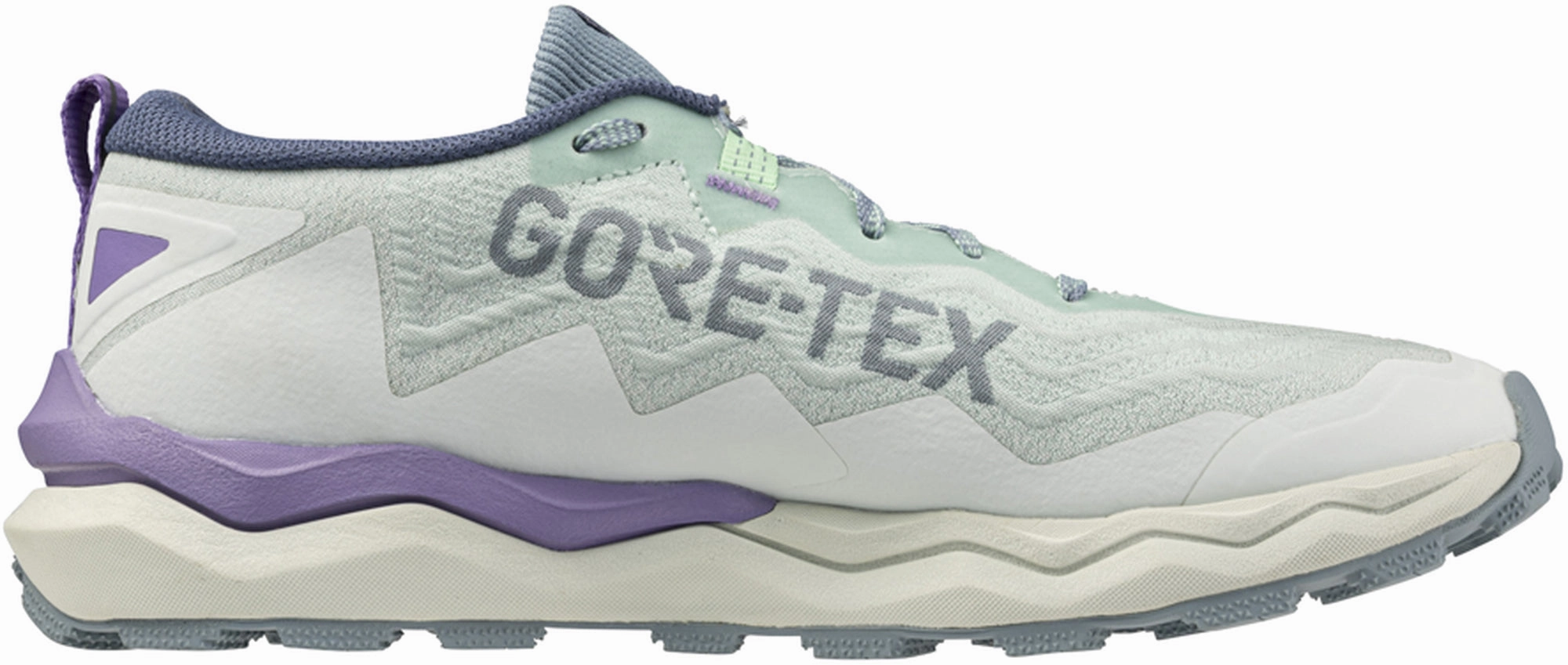 Mizuno Wave Daichi 9 GORE-TEX Womens Trail Running Shoes - White Precision - engineered footwork