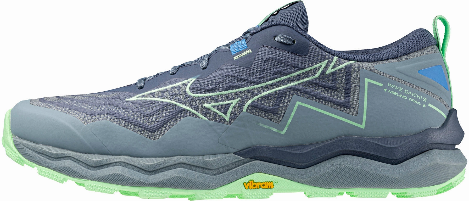 gender - specific - fit park - running Mizuno Wave Daichi 9 Mens Trail Running Shoes - Blue