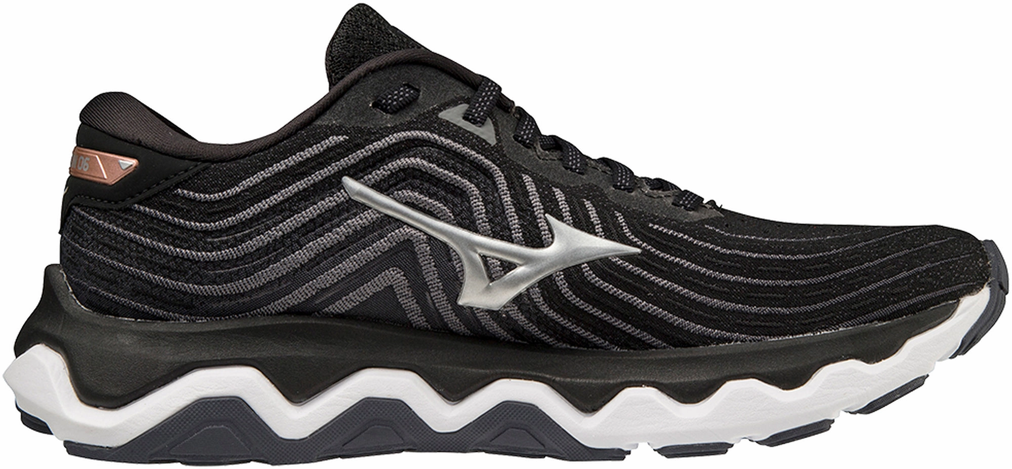 Mizuno Wave Horizon 6 Womens Running Shoes - Black concrete shoes