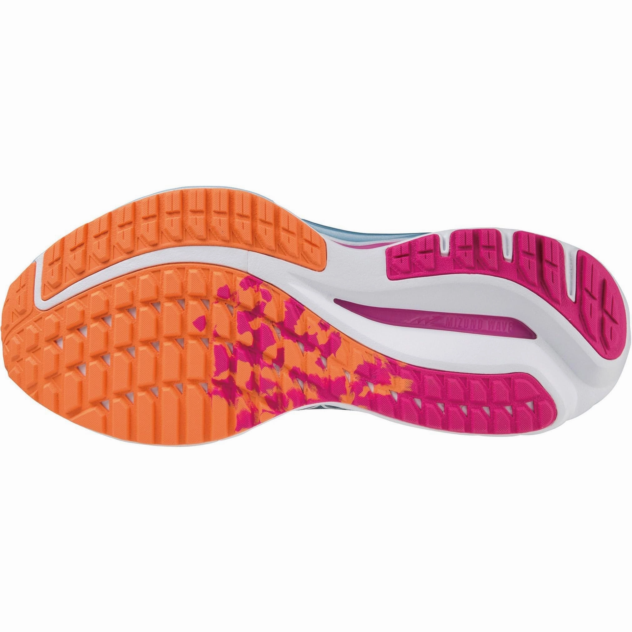 Vibration Damping Tech Endurance Running Mizuno Wave Inspire 19 Womens Running Shoes - Blue