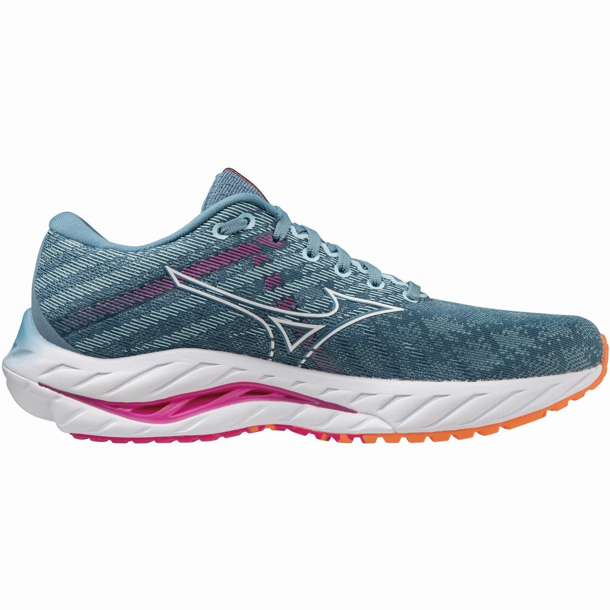 Mizuno Wave Inspire 19 Womens Running Shoes - Blue Joint protection