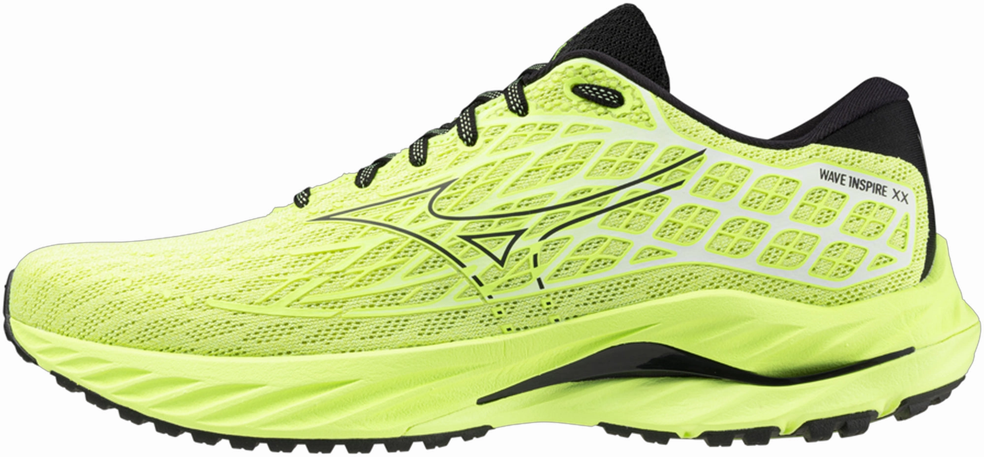 Mizuno Wave Inspire 20 Mens Running Shoes - Green Honeycomb Structure beginner runner's shoe pick