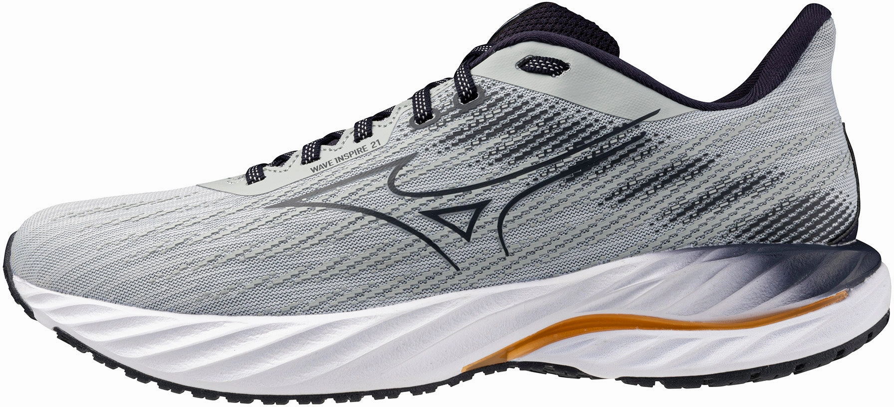 city - running running shoes for casual female joggers Mizuno Wave Inspire 21 Mens Running Shoes - Grey