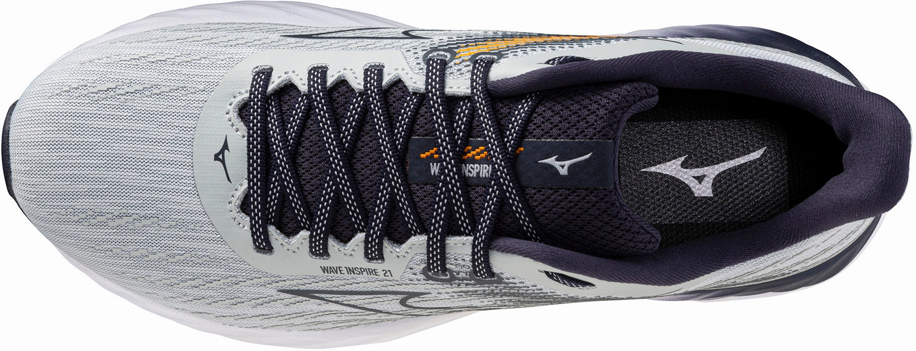 all - weather shoes Mizuno Wave Inspire 21 Mens Running Shoes - Grey