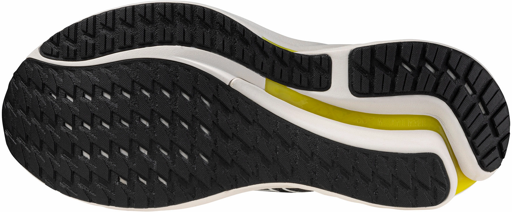 Mizuno Wave Inspire 21 WIDE FIT (2E) Mens Running Shoes - Black running shoes with EVA sole