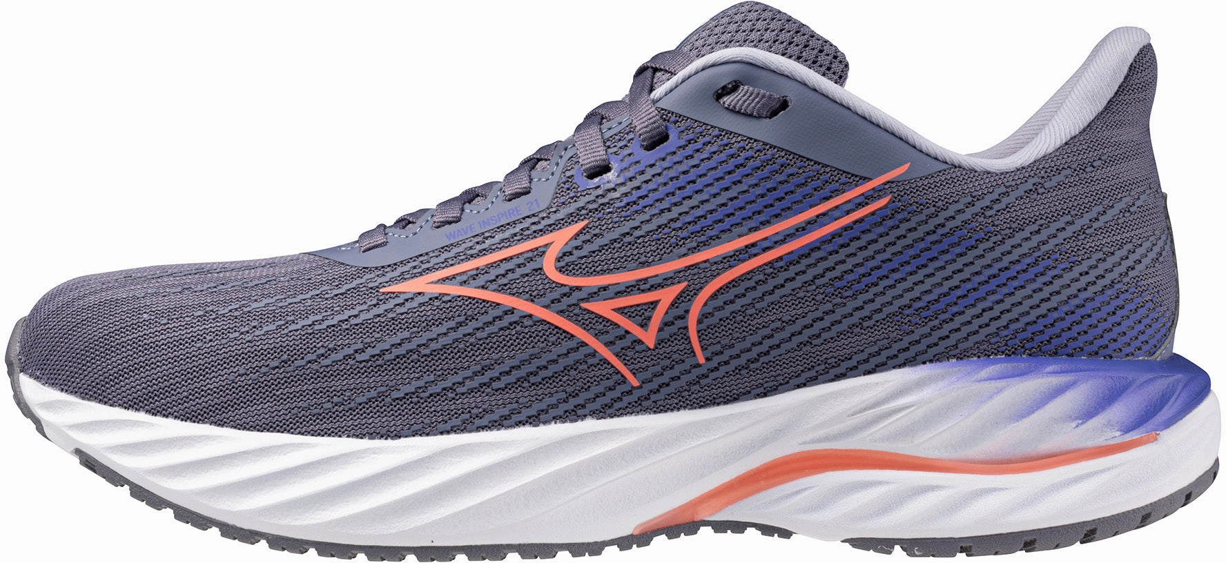 Airflow Ventilation Tech pastel - colors Mizuno Wave Inspire 21 Womens Running Shoes - Grey