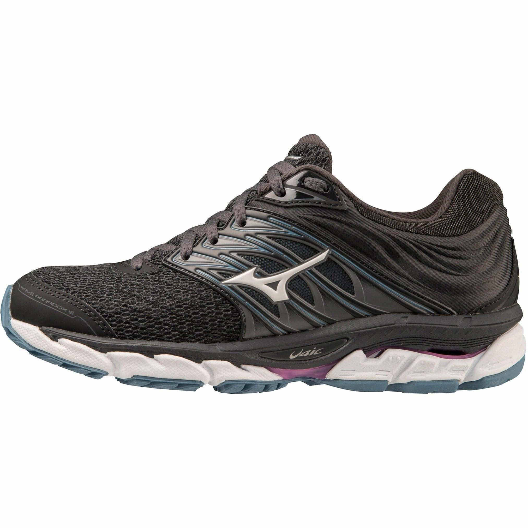Mizuno Wave Paradox 5 Womens Running Shoes - Black Blister Prevention Lining