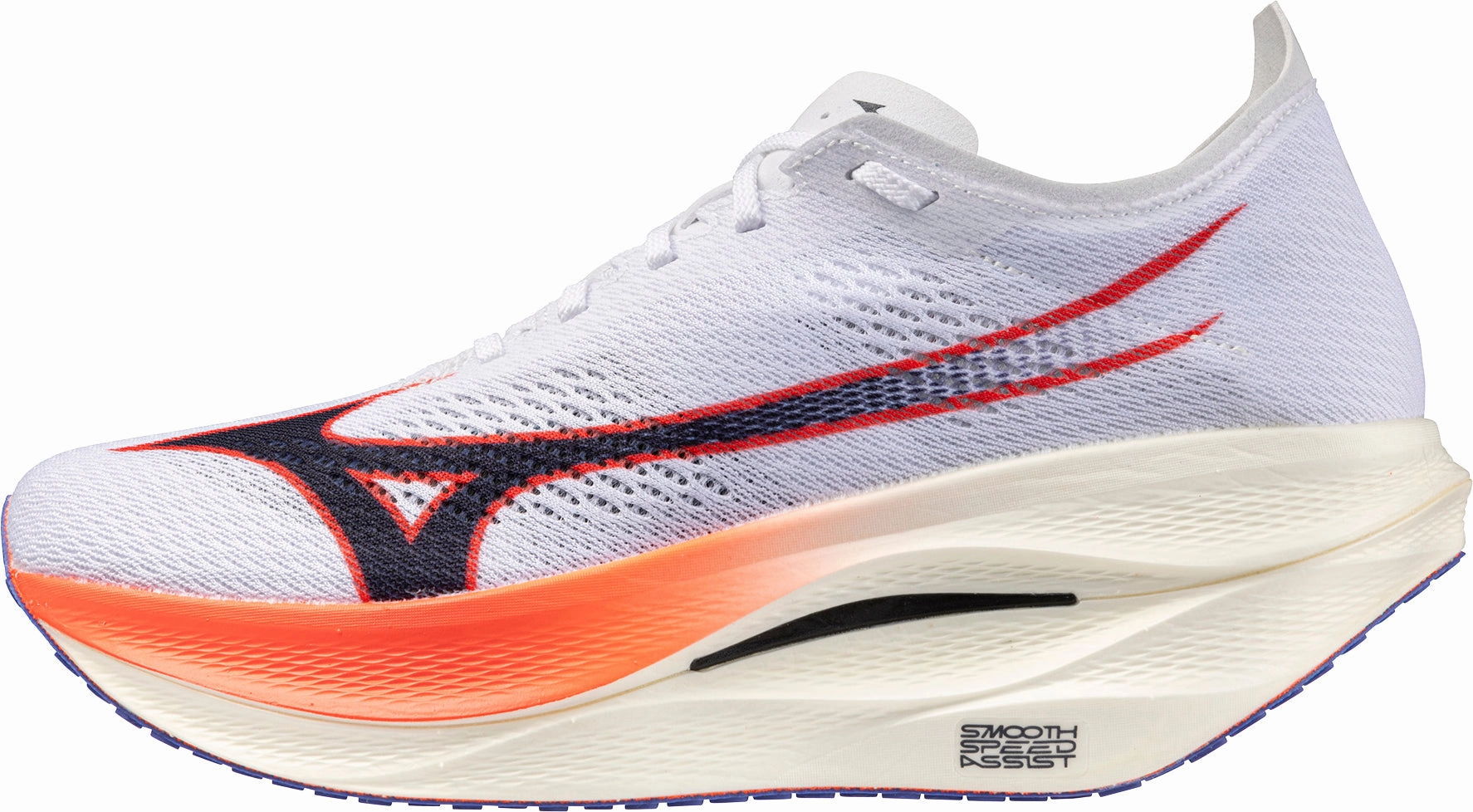 Vascular Cooling Fins Mizuno Wave Rebellion Pro 3 Running Shoes - White