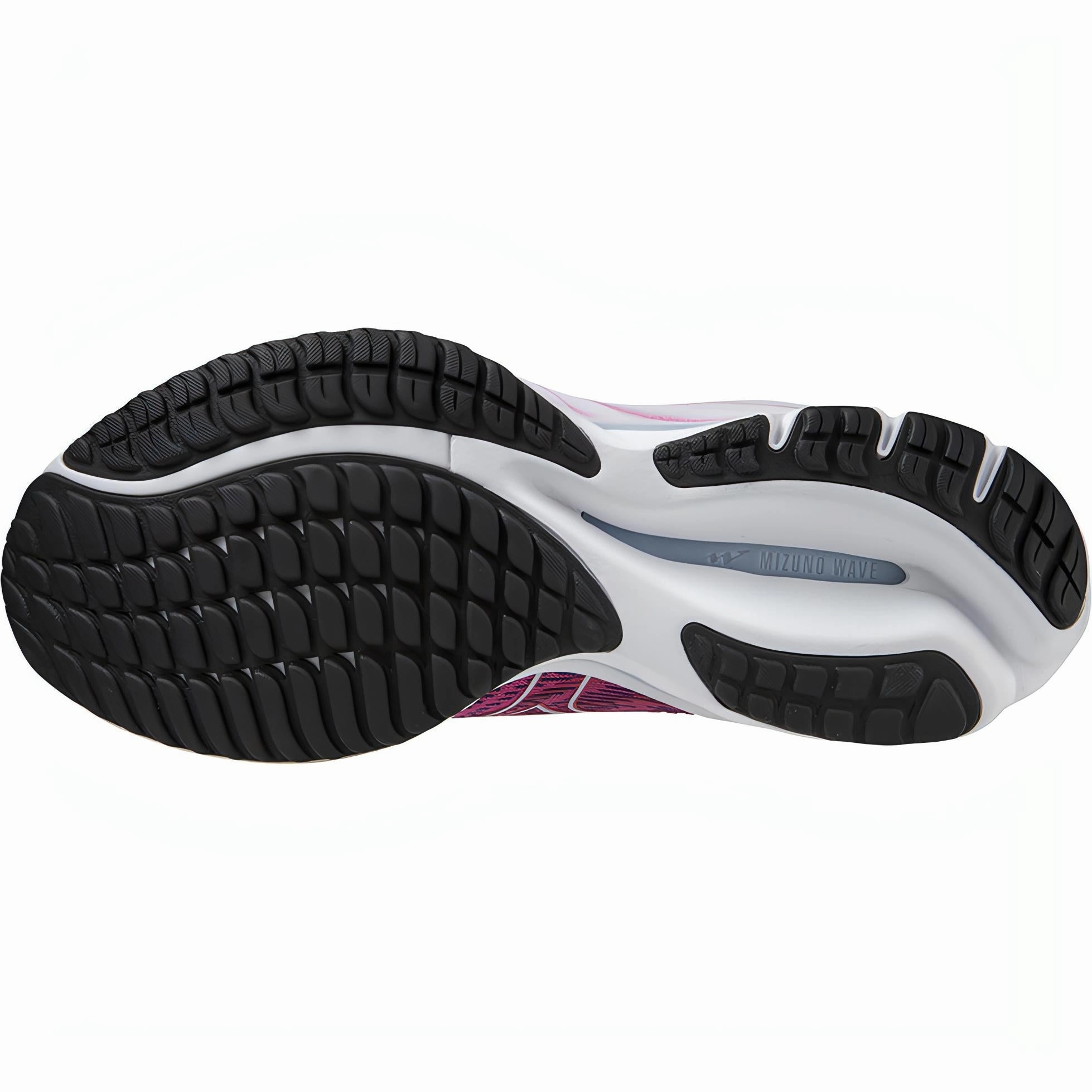 Toe Protection narrow - fit running option Mizuno Wave Rider 26 Womens Running Shoes - Pink