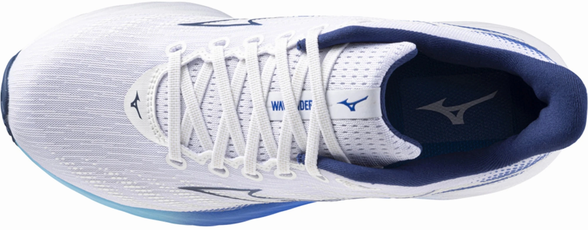 Snug Ankle Support Mizuno Wave Rider 28 Mens Running Shoes - White