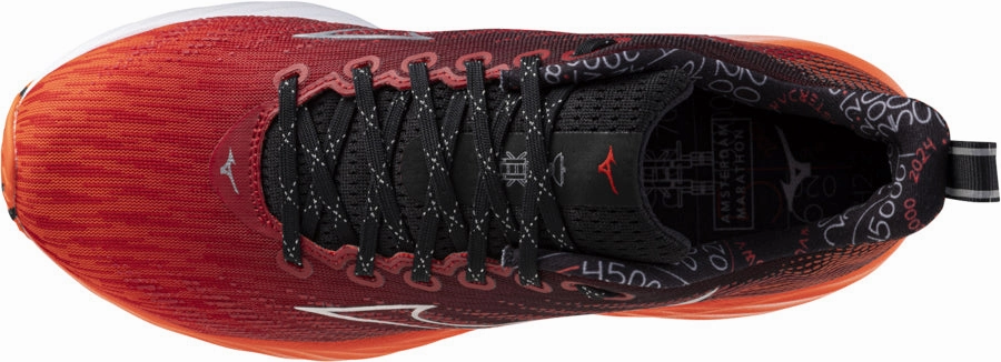 compression foam Mizuno Wave Rider 28 Running Shoes - Red