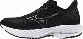 Mizuno Wave Rider 28 WIDE FIT (D) Womens Running Shoes - Black orthopedic running shoes national - team - themed running gear