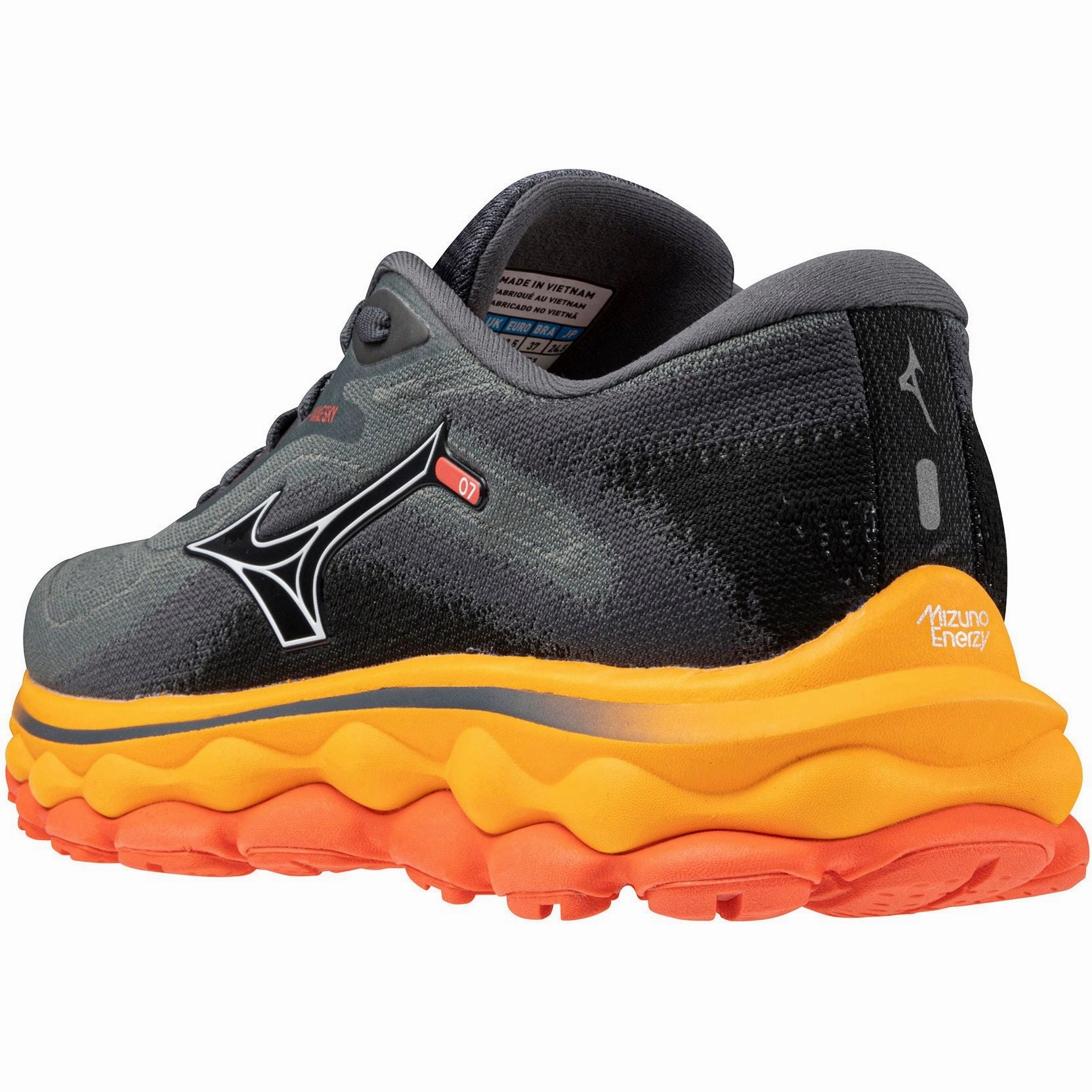 Step Support FoamMidsole Mizuno Wave Sky 7 Womens Running Shoes - Grey