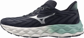 Mizuno Wave Sky 8 Womens Running Shoes - Grey Adaptive Lace Lock
