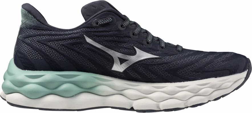 Micro Perforation Motion Control Arch Mizuno Wave Sky 8 Womens Running Shoes - Grey