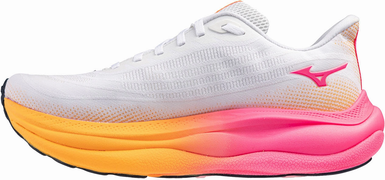 Mizuno Wave Sky 9 Running Shoes - White Adjustable Fitment running in a hot spring area shoes