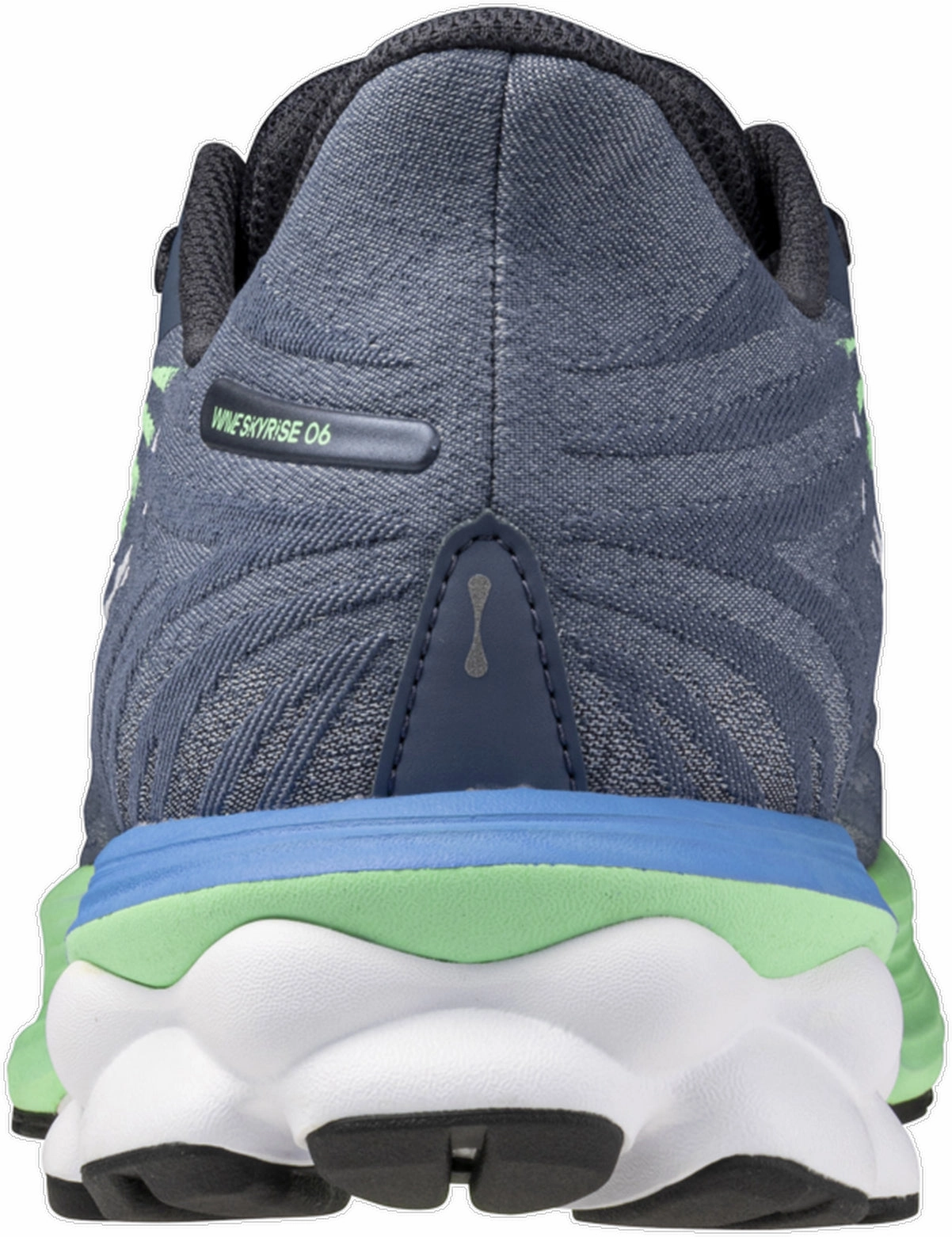 Mizuno Wave Skyrise 6 Mens Running Shoes - Blue carbon fiber sole shoes