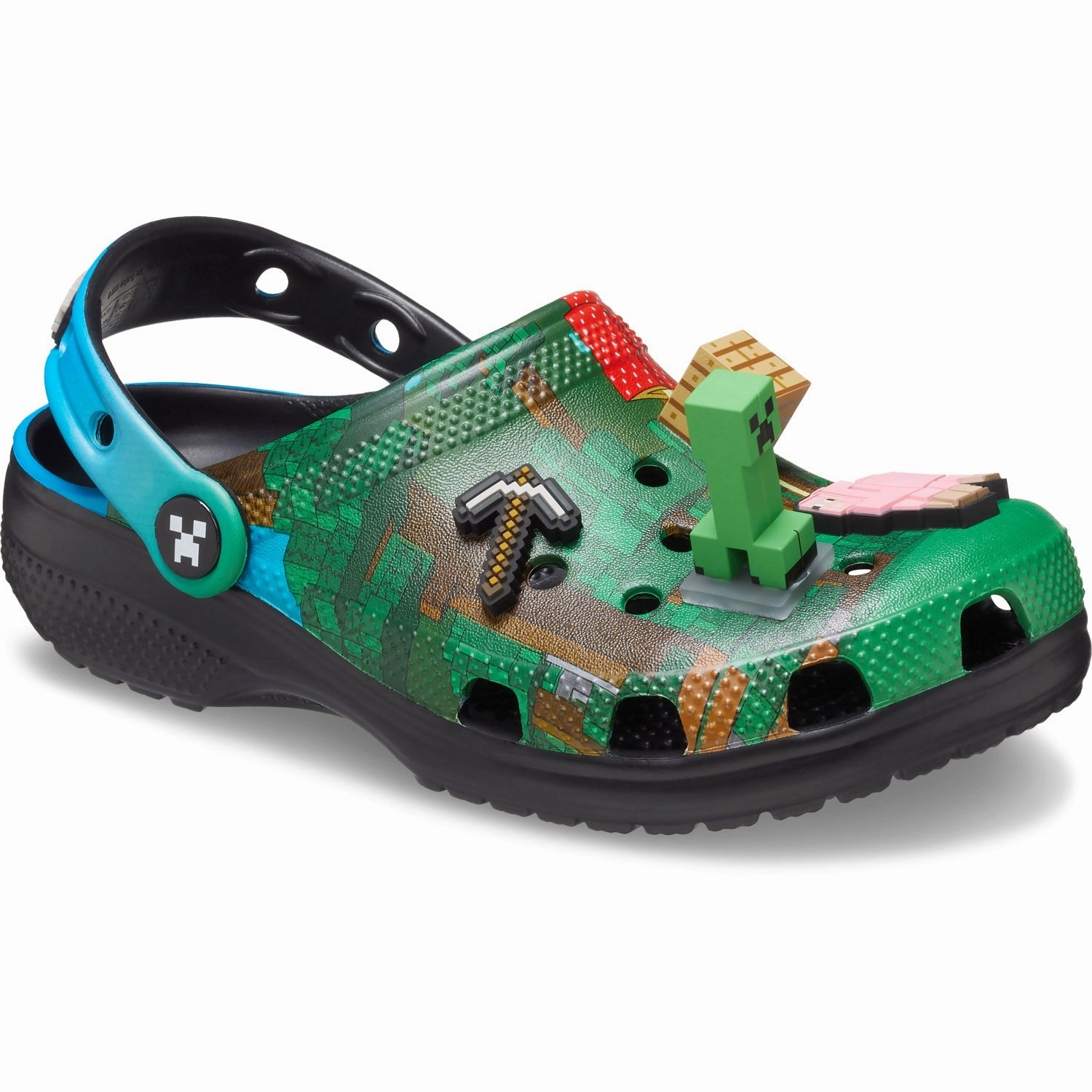 Crocs Multi Minecraft Classic Clog Sporty Sandals for Summer