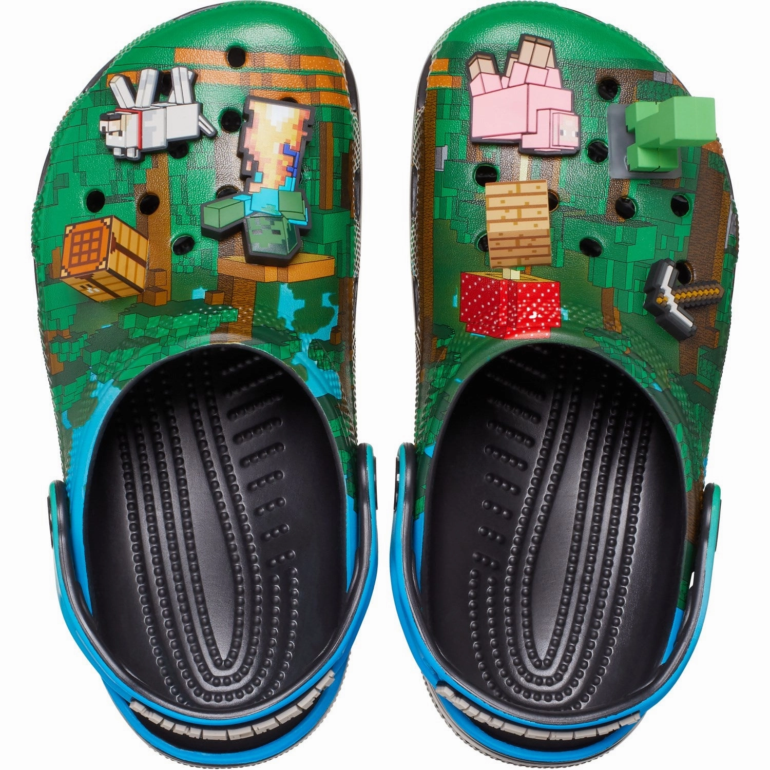 Crocs Multi Minecraft Classic Clog Free Step Sturdy Sole Construction