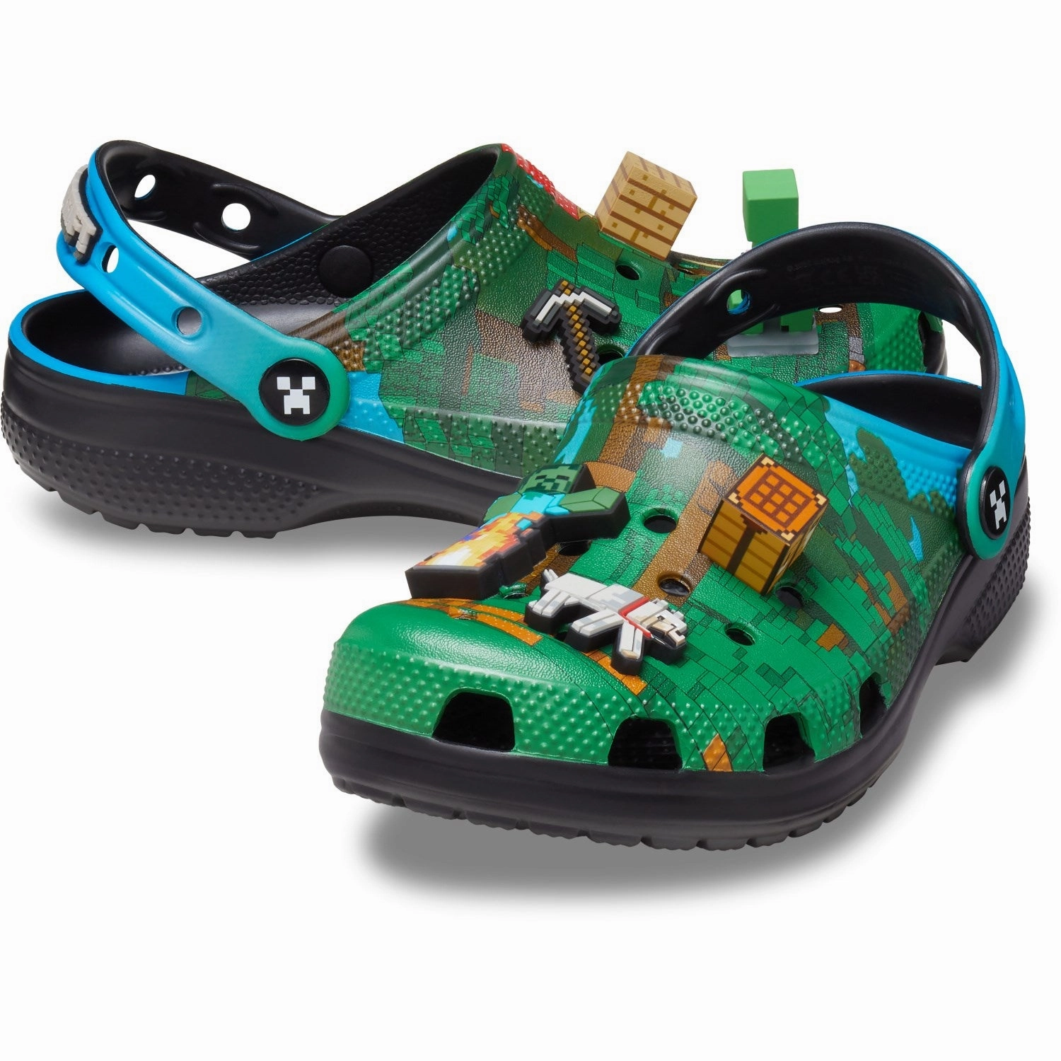 adjustable footwear Crocs Multi Minecraft Classic Clog