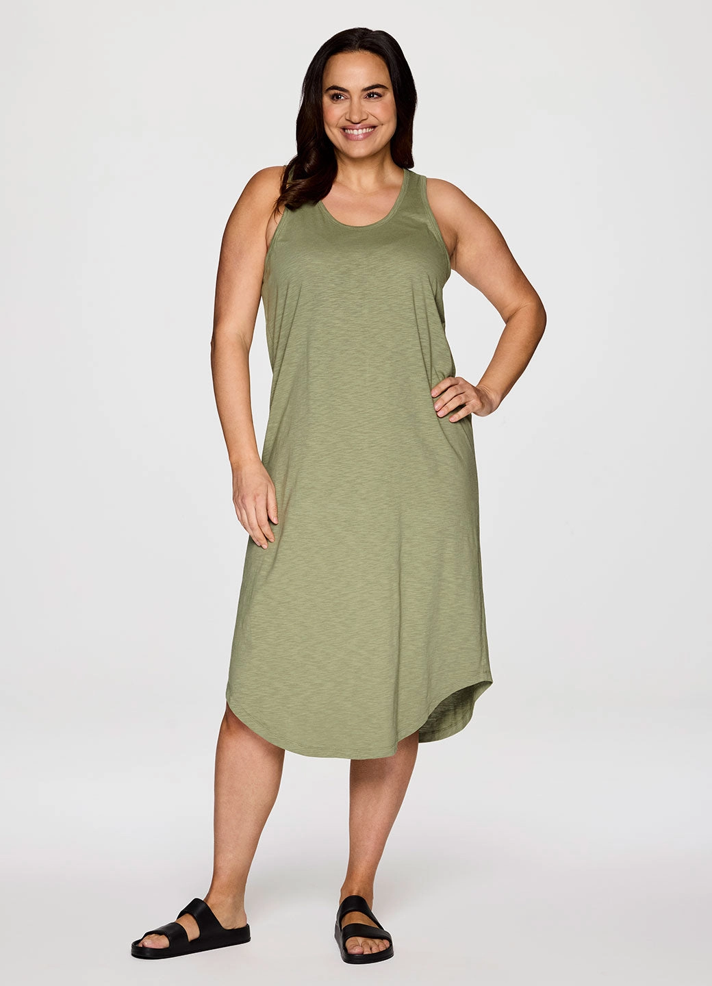 Plus Weekender Midi Tank Dress Easy-Storage Shore Time