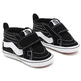MoistureWicking VANS IN SK8-Hi Crib Sneakers Black/True White