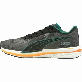 night run running option Impact Resistant Rim Puma Velocity Nitro WTR Mens Running Shoes - Black