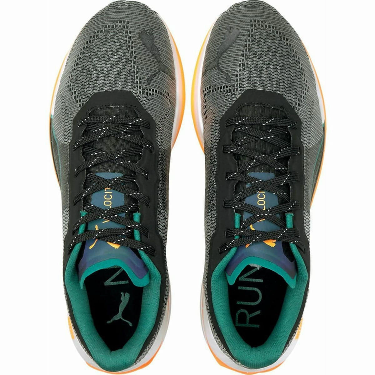 Puma Velocity Nitro WTR Mens Running Shoes - Black waterproof - construction shoes mud running gear