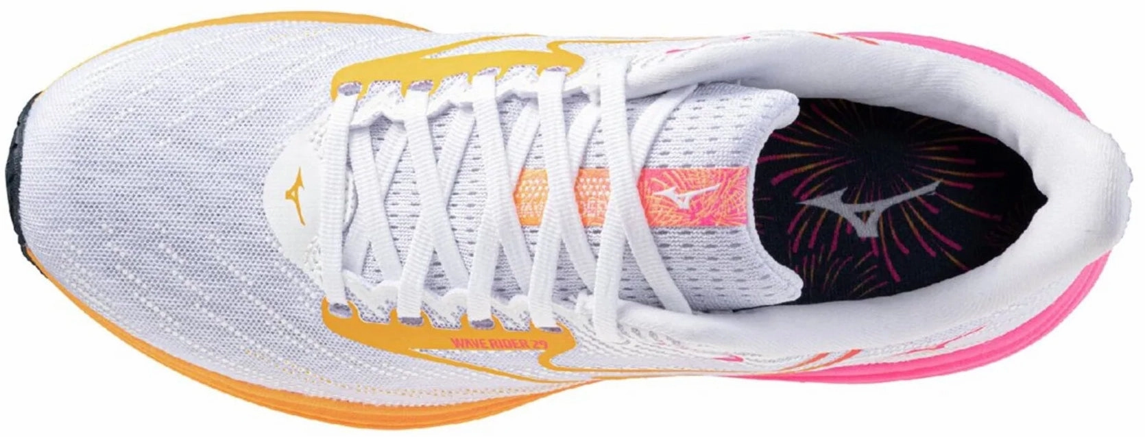 Mizuno Wave Rider 29 Running Shoes - White extra - wide running shoes multi - density sole