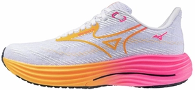 Mizuno Wave Rider 29 Running Shoes - White Neutral alignment running in fog shoes