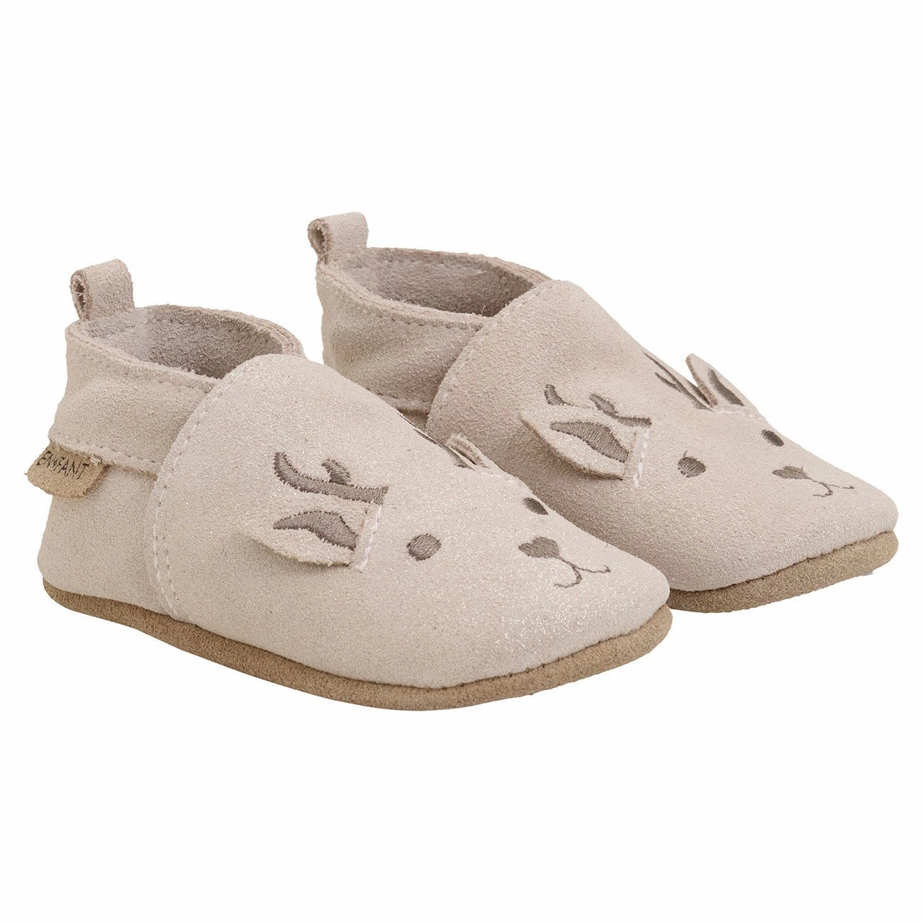 En Fant Burnished Lilac leather booties w. Animal motif Beach Ready Slip