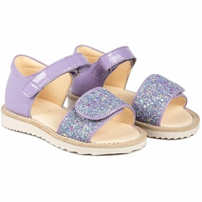 Airflow Optimized Design Quick Access Angulus Sandals Lilac/Confetti Glitter