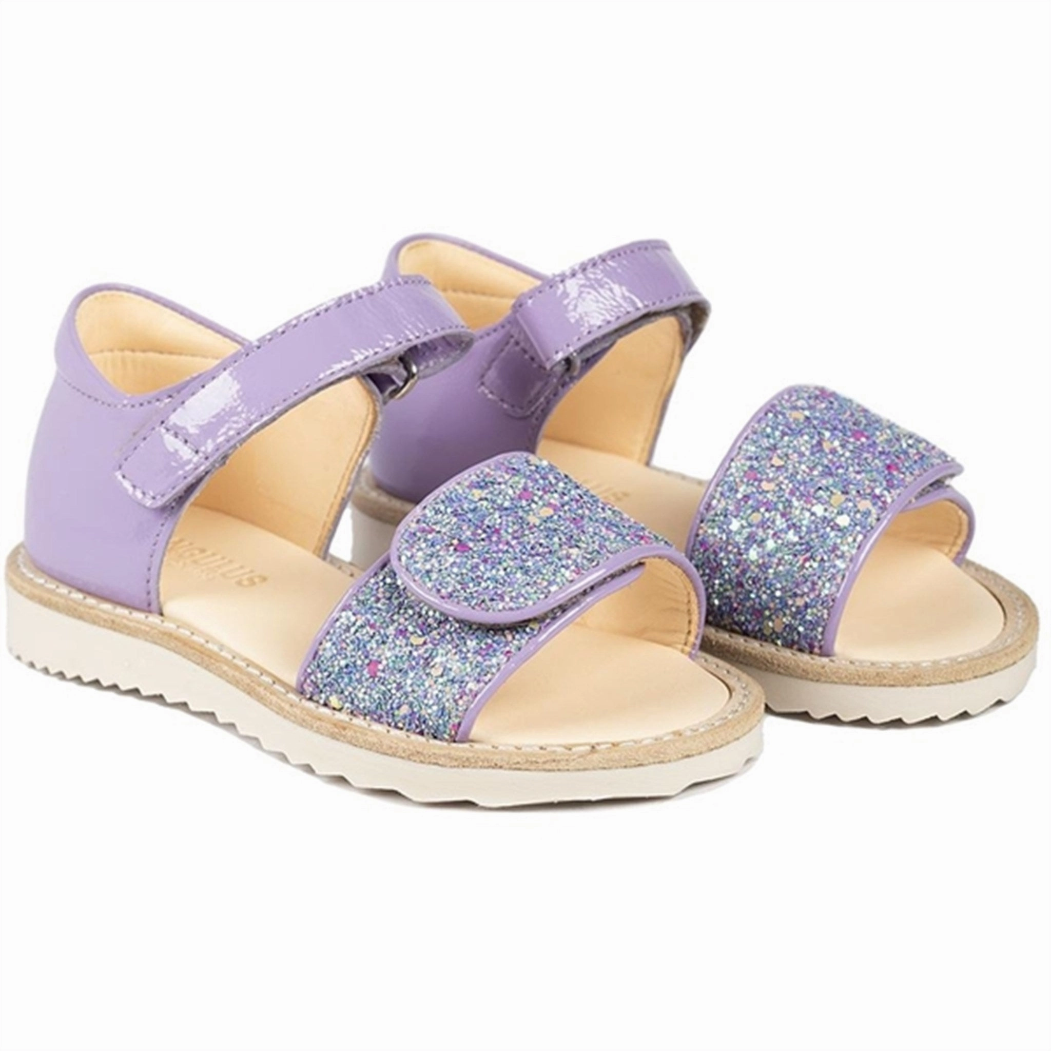 Airflow Optimized Design Quick Access Angulus Sandals Lilac/Confetti Glitter