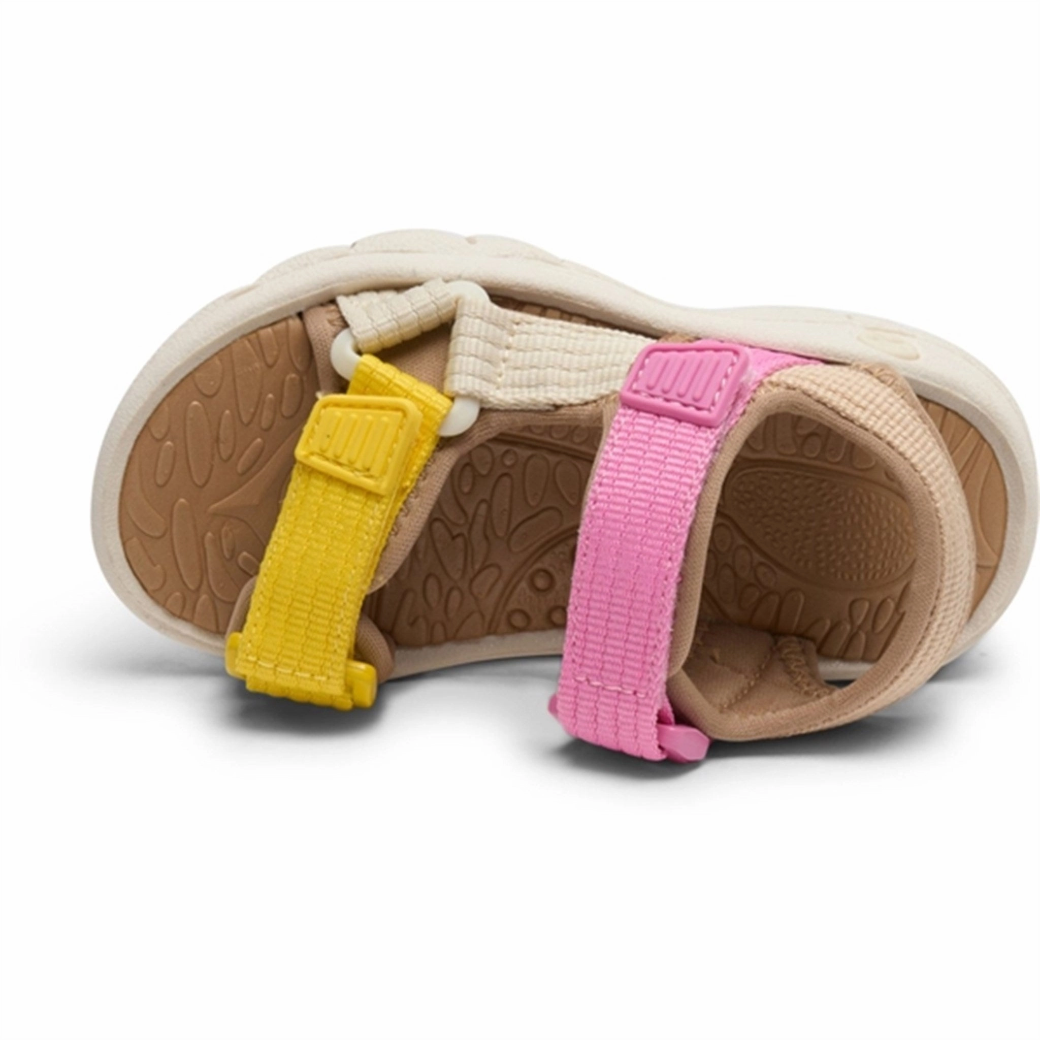 Bisgaard Nico Sandal Yellow/Pink Comfort Flex heel cup
