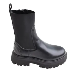 Moncler Petit Neue Chelsea Boots Black Stable Support Cold Climate Mud Resistant Stylish Explorer