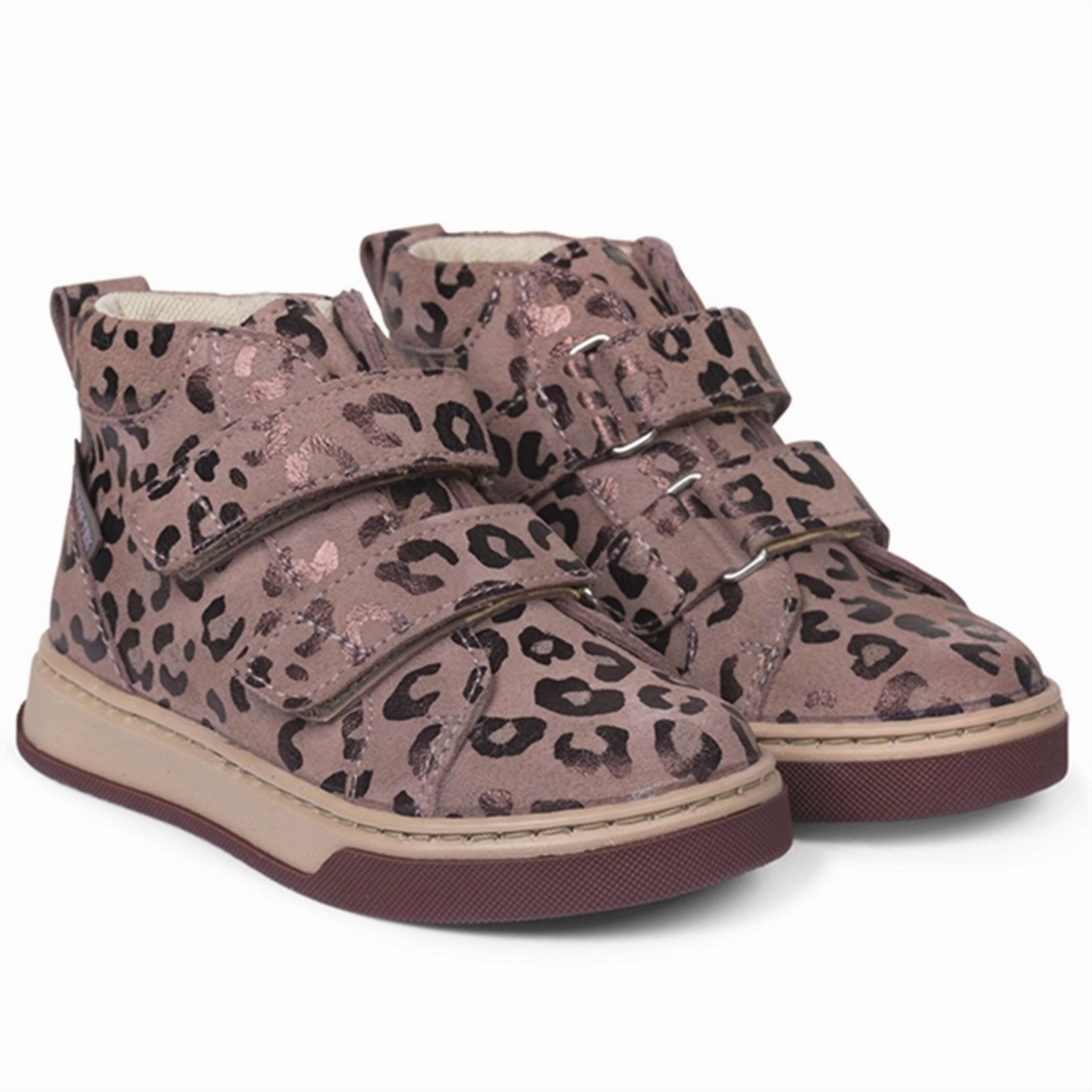 Angulus Tex Boots With Velcro Rose Leo Rain Friendly EVAOutsole